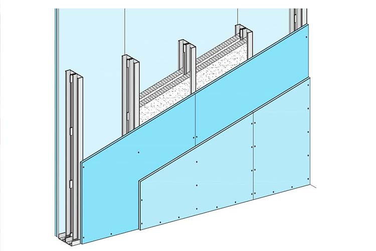 Lee más sobre el artículo Aucofer – Colocación de una pared con placas de yeso laminado